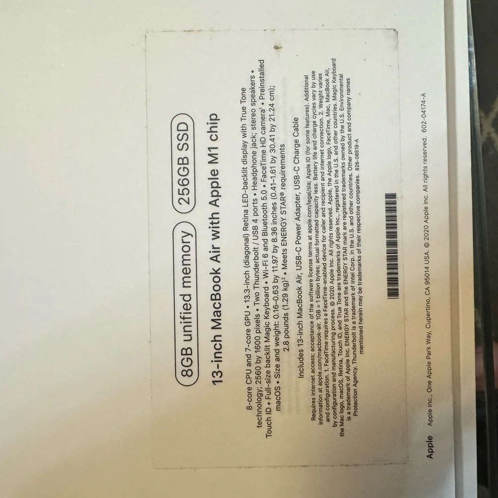 Apple MacBook Air - pristine condition - with box - Picture 5 of 5